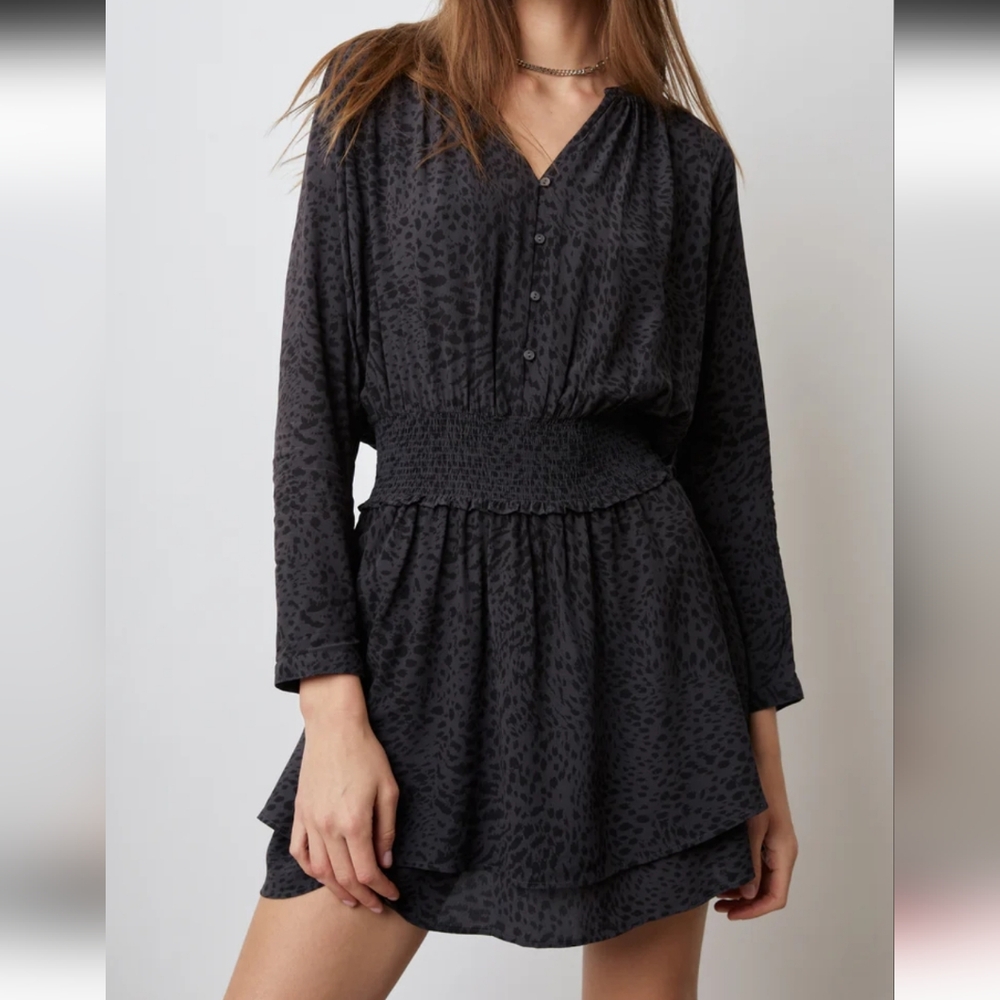 NWOT‎ Rails Jasmine Dress Long Sleeve V-Neck Dress  Night Out